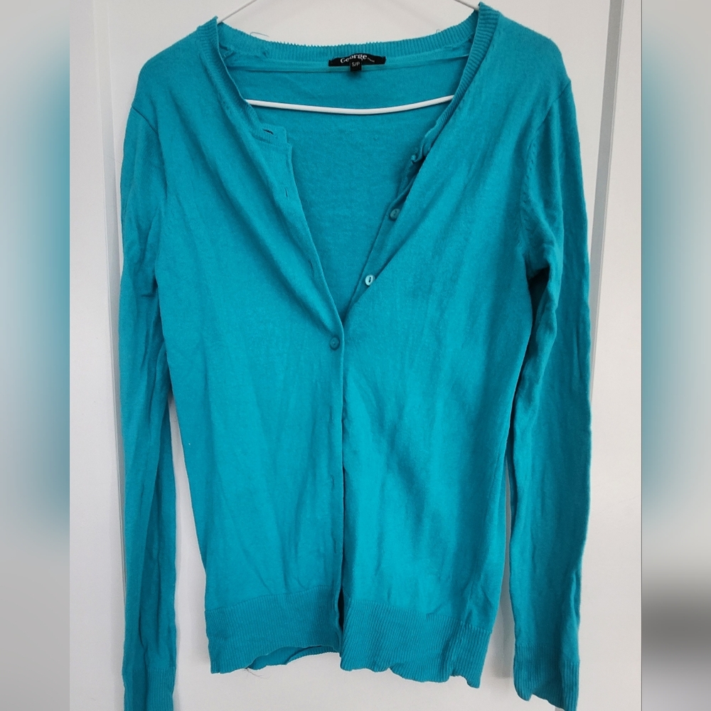 George Vibrant Blue Cardigan Sweater